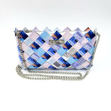 "IRIS" Purse with Silver Chain Blue - By Hands from Claudia