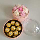 Aranjament 2 în 1 Flori și Ciocolată - By Hands from Claudia