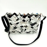 "SERENA" Messenger & Cross Body Bag Black&White - By Hands from Claudia