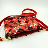 "SERENA" Messenger & Cross Body Bag Red - By Hands from Claudia