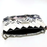 "IRIS" Purse with Silver Chain Dégradé - By Hands from Claudia