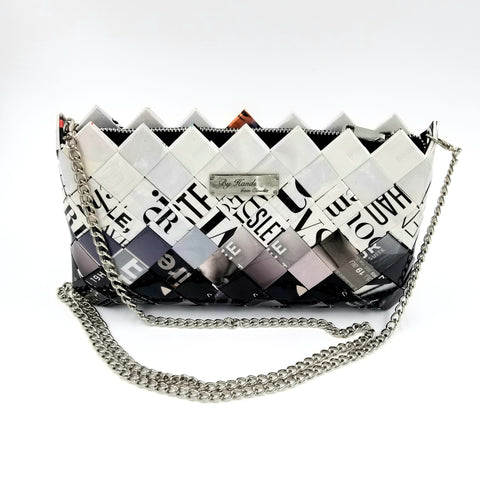 "IRIS" Purse with Silver Chain Dégradé - By Hands from Claudia