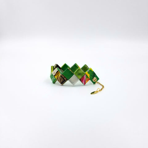 Elena Bracelet / Book Sign - Green - By Hands from Claudia