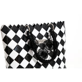 "CLARA" Unique Handmade Handbag Black&White - By Hands from Claudia